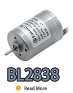 BL2838i, BL2838, B2838M, 28mm diâmetro brushless dc motor elétrico com rotor interno.webp