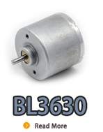 Motor elétrico dc sem escova de rotor interno bl3630 com driver embutido